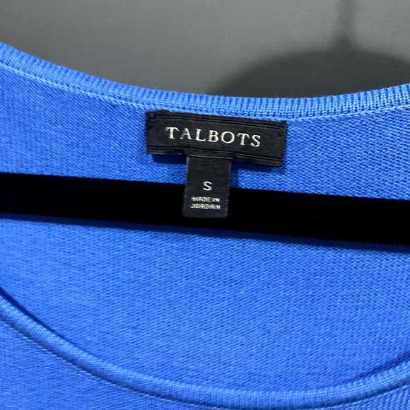 Blue Wide Neck Double Bell Sleeve Size Small - Picture 4 of 5